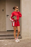 ARAMINTA JAMES Womens Ciao Bonjour Sweatshirt - Cherry, WOMENS KNITS & SWEATERS, ARAMINTA JAMES, Elwood 101