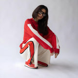 ARAMINTA JAMES Womens Ciao Bonjour Sweatshirt - Cherry, WOMENS KNITS & SWEATERS, ARAMINTA JAMES, Elwood 101