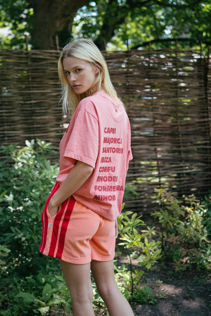 ARAMINTA JAMES Womens Cin Cin Tee Bougainvillea Pink