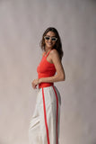 ARAMINTA JAMES Womens Crabe Tank - Lobster Red, WOMENS TEES & TANKS, ARAMINTA JAMES, Elwood 101