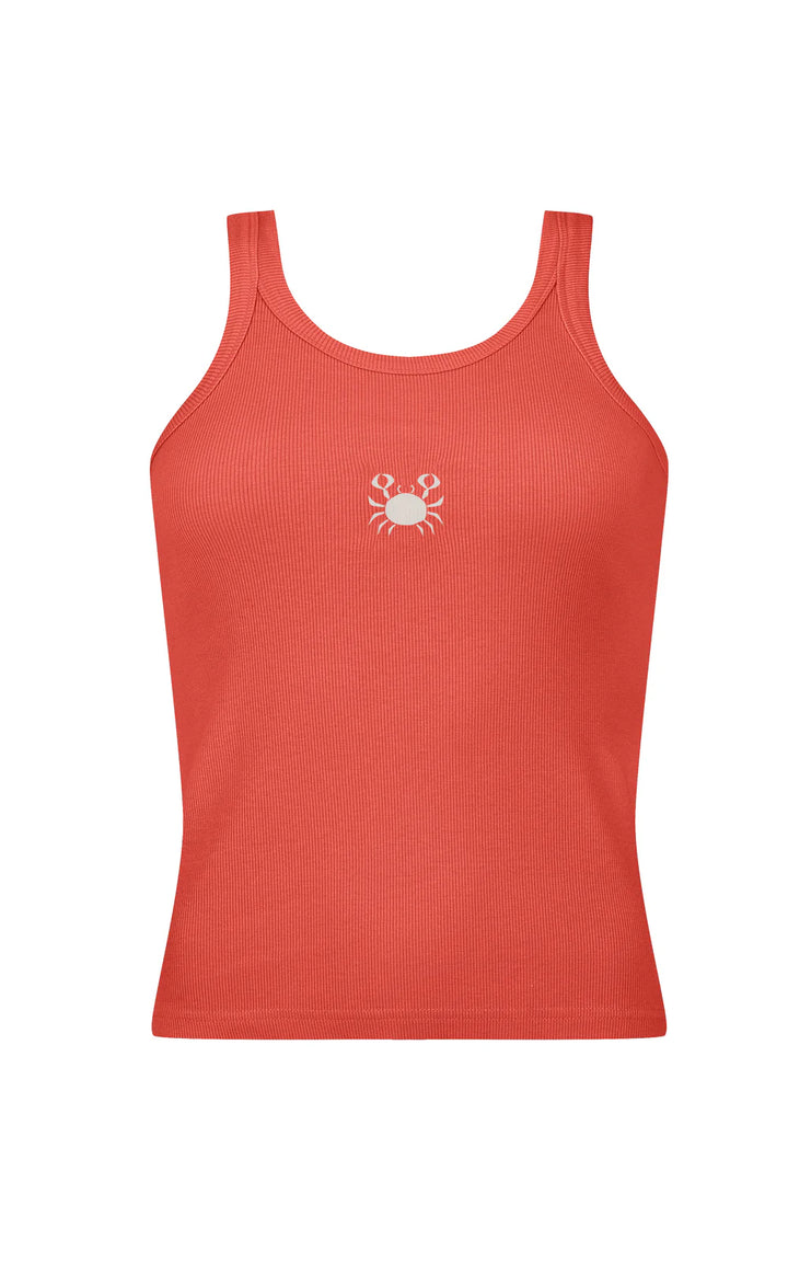 ARAMINTA JAMES Womens Crabe Tank - Lobster Red, WOMENS TEES & TANKS, ARAMINTA JAMES, Elwood 101