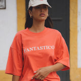 ARAMINTA JAMES Womens Fantastico Tee - Lobster Red, WOMENS TEES & TANKS, ARAMINTA JAMES, Elwood 101