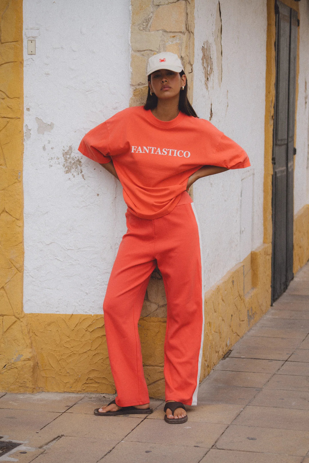 ARAMINTA JAMES Womens Fantastico Tee - Lobster Red, WOMENS TEES & TANKS, ARAMINTA JAMES, Elwood 101