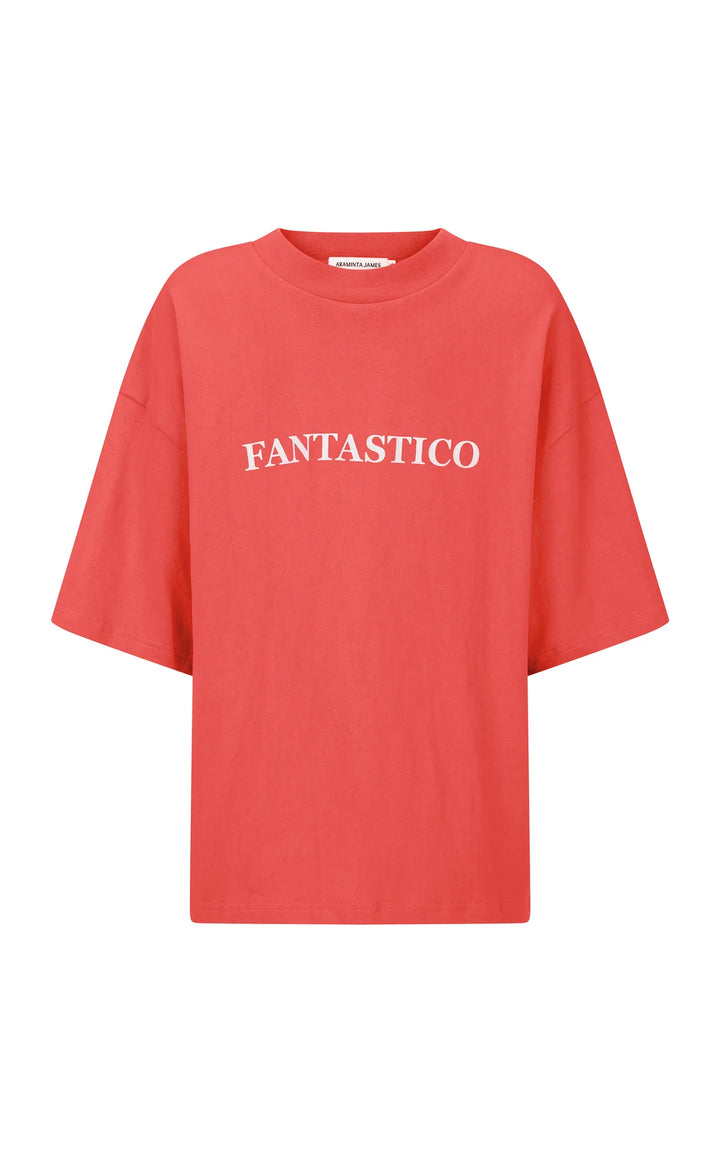 ARAMINTA JAMES Womens Fantastico Tee - Lobster Red, WOMENS TEES & TANKS, ARAMINTA JAMES, Elwood 101