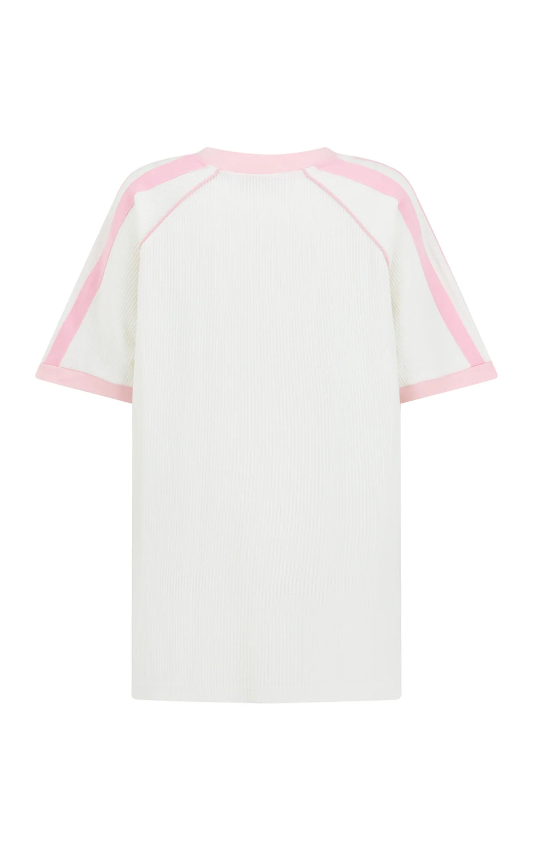 ARAMINTA JAMES Womens James College Waffle Tee in Snow