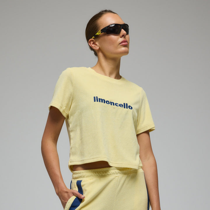 ARAMINTA JAMES Womens Limoncello Terry Tee Lemon Cream, WOMENS TEES & TANKS, ARAMINTA JAMES, Elwood 101