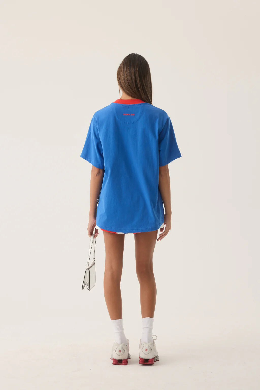 ARAMINTA JAMES Womens Mallorca Tee in Spanish Blue, WOMENS TEES & TANKS, ARAMINTA JAMES, Elwood 101