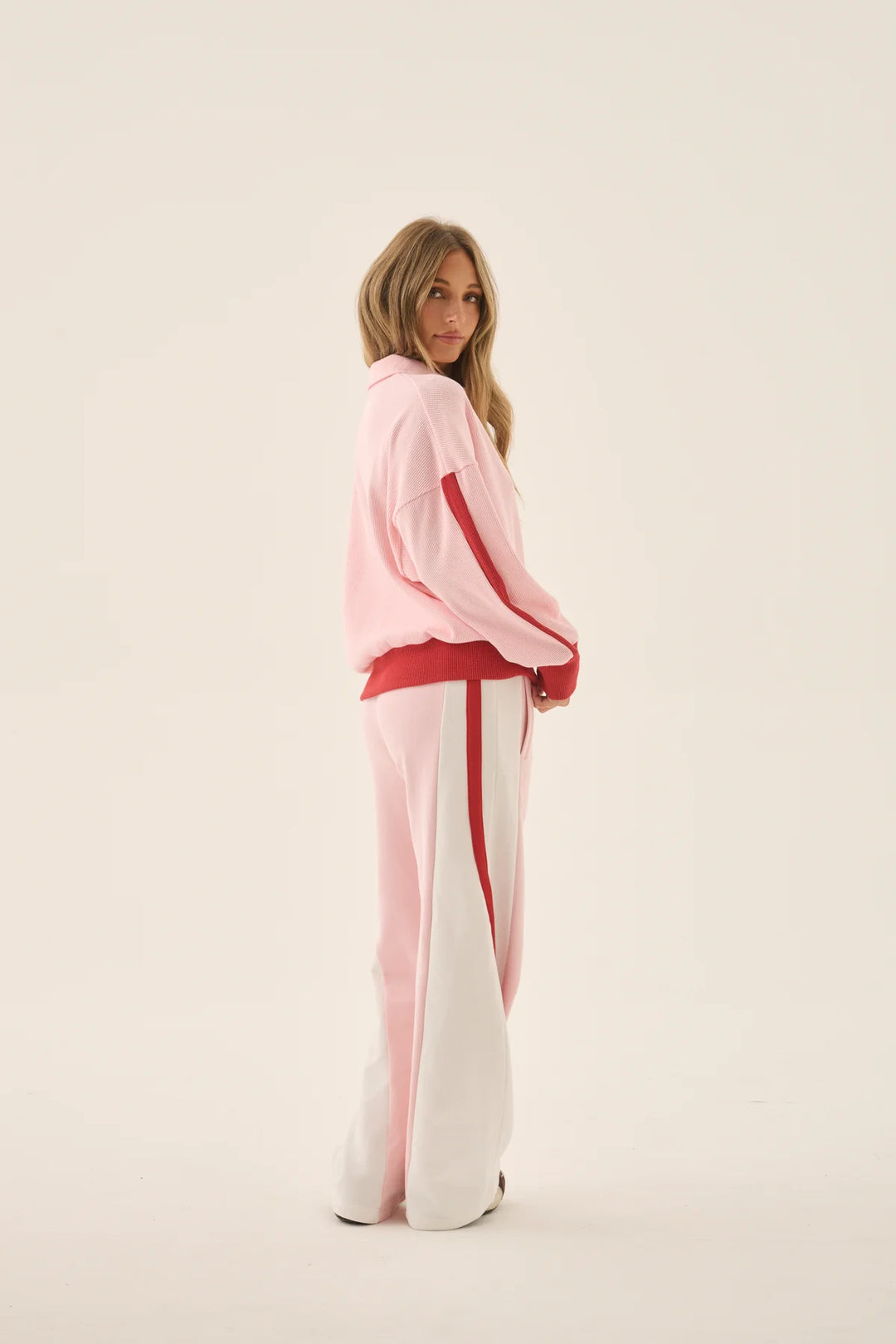ARAMINTA JAMES Womens Mallorca Trackpant in Ballet Pink