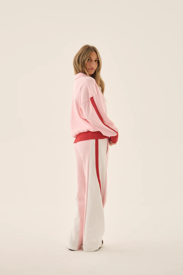 ARAMINTA JAMES Womens Mallorca Trackpant in Ballet Pink