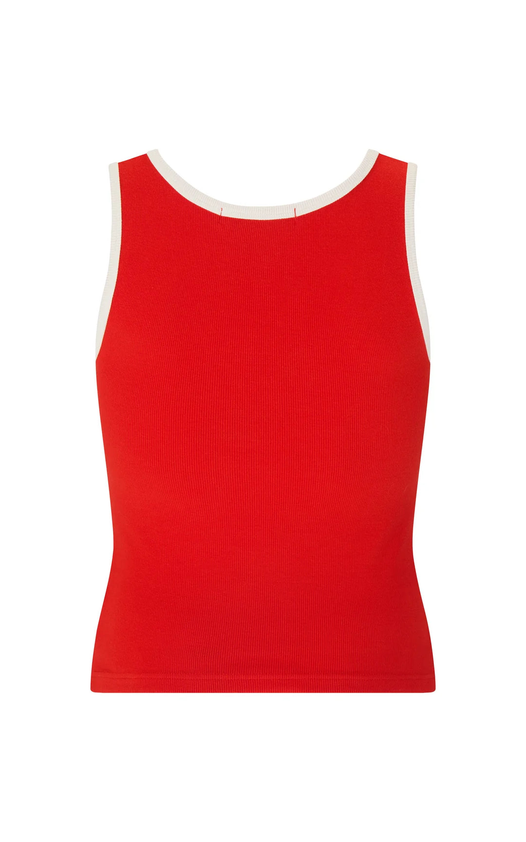 ARAMINTA JAMES Womens Manzana Rib Tank in Apple Red, WOMENS TEES & TANKS, ARAMINTA JAMES, Elwood 101