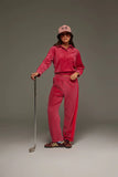 ARAMINTA JAMES Womens Mara Velour Pant Pomegranate, WOMENS TRACK PANTS, ARAMINTA JAMES, Elwood 101