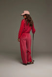 ARAMINTA JAMES Womens Mara Velour Pant Pomegranate, WOMENS TRACK PANTS, ARAMINTA JAMES, Elwood 101