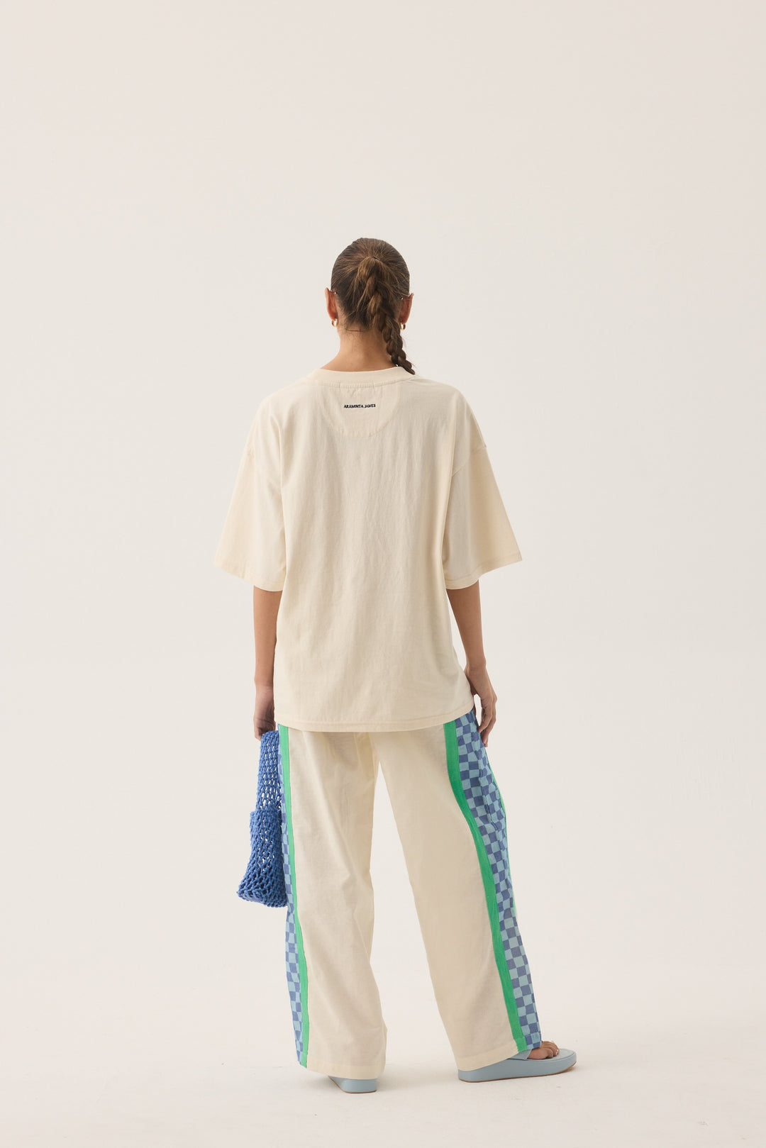 ARAMINTA JAMES Womens Margarita Oversized Tee in Natural