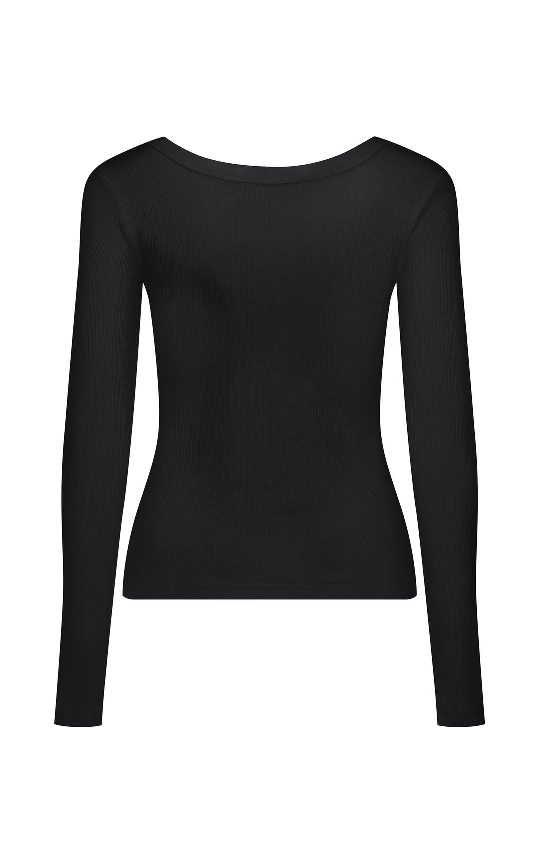 ARAMINTA JAMES Womens Monogram Long Sleeve Top Noir, WOMENS TOPS & SHIRTS, ARAMINTA JAMES, Elwood 101