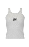 ARAMINTA JAMES Womens Monogram Tank Grey Marle, WOMENS TEES & TANKS, ARAMINTA JAMES, Elwood 101