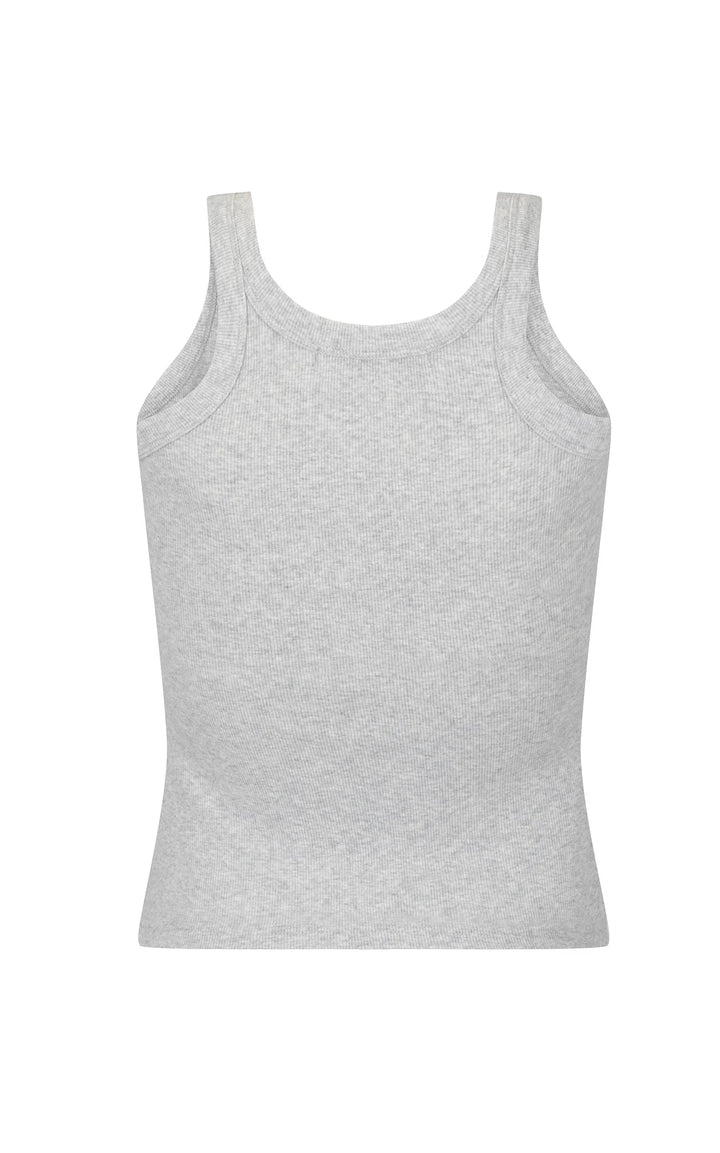 ARAMINTA JAMES Womens Monogram Tank Grey Marle, WOMENS TEES & TANKS, ARAMINTA JAMES, Elwood 101