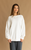 ARAMINTA JAMES Womens Oui Sweatshirt Snow, WOMENS KNITS & SWEATERS, ARAMINTA JAMES, Elwood 101