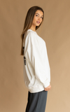 ARAMINTA JAMES Womens Oui Sweatshirt Snow, WOMENS KNITS & SWEATERS, ARAMINTA JAMES, Elwood 101