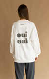 ARAMINTA JAMES Womens Oui Sweatshirt Snow, WOMENS KNITS & SWEATERS, ARAMINTA JAMES, Elwood 101