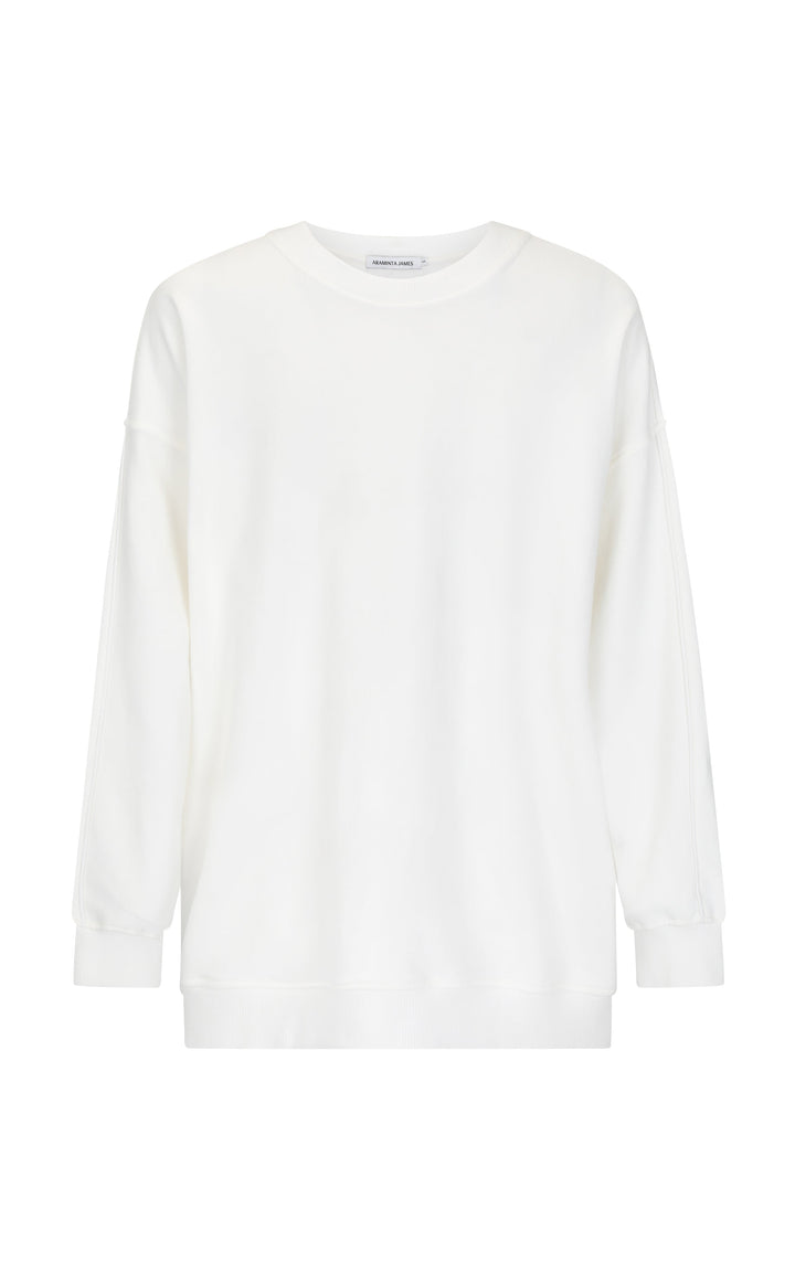 ARAMINTA JAMES Womens Oui Sweatshirt Snow, WOMENS KNITS & SWEATERS, ARAMINTA JAMES, Elwood 101