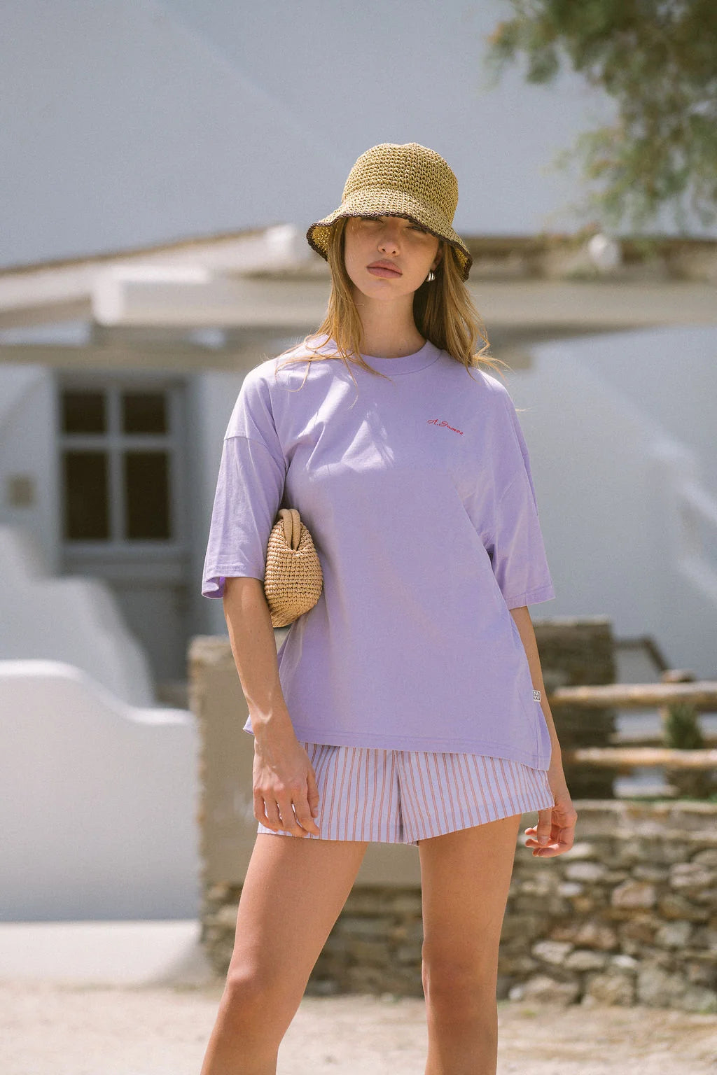 ARAMINTA JAMES Womens Palmera Sun Tee in Lavender
