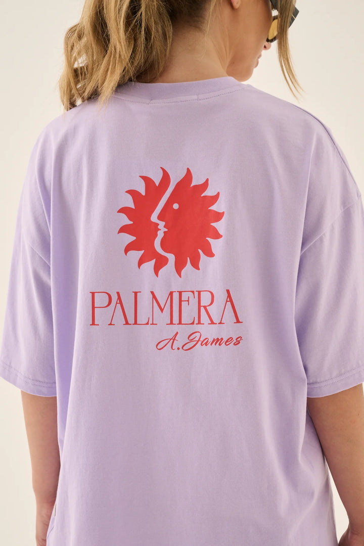 ARAMINTA JAMES Womens Palmera Sun Tee in Lavender