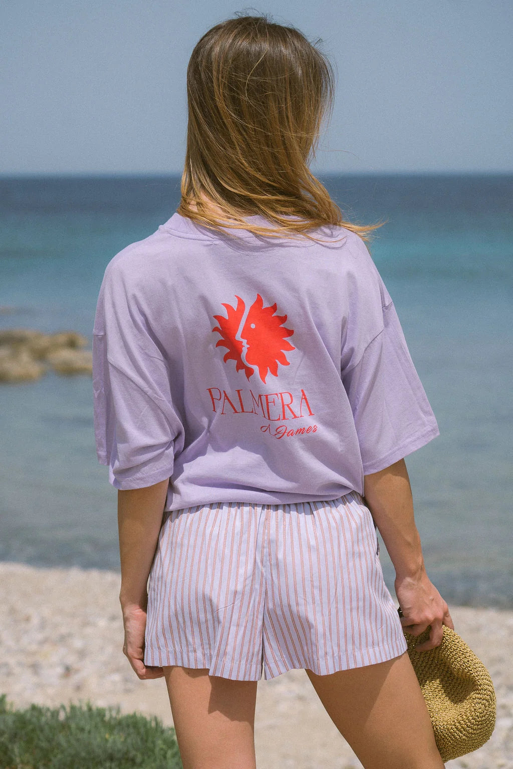 ARAMINTA JAMES Womens Palmera Sun Tee in Lavender