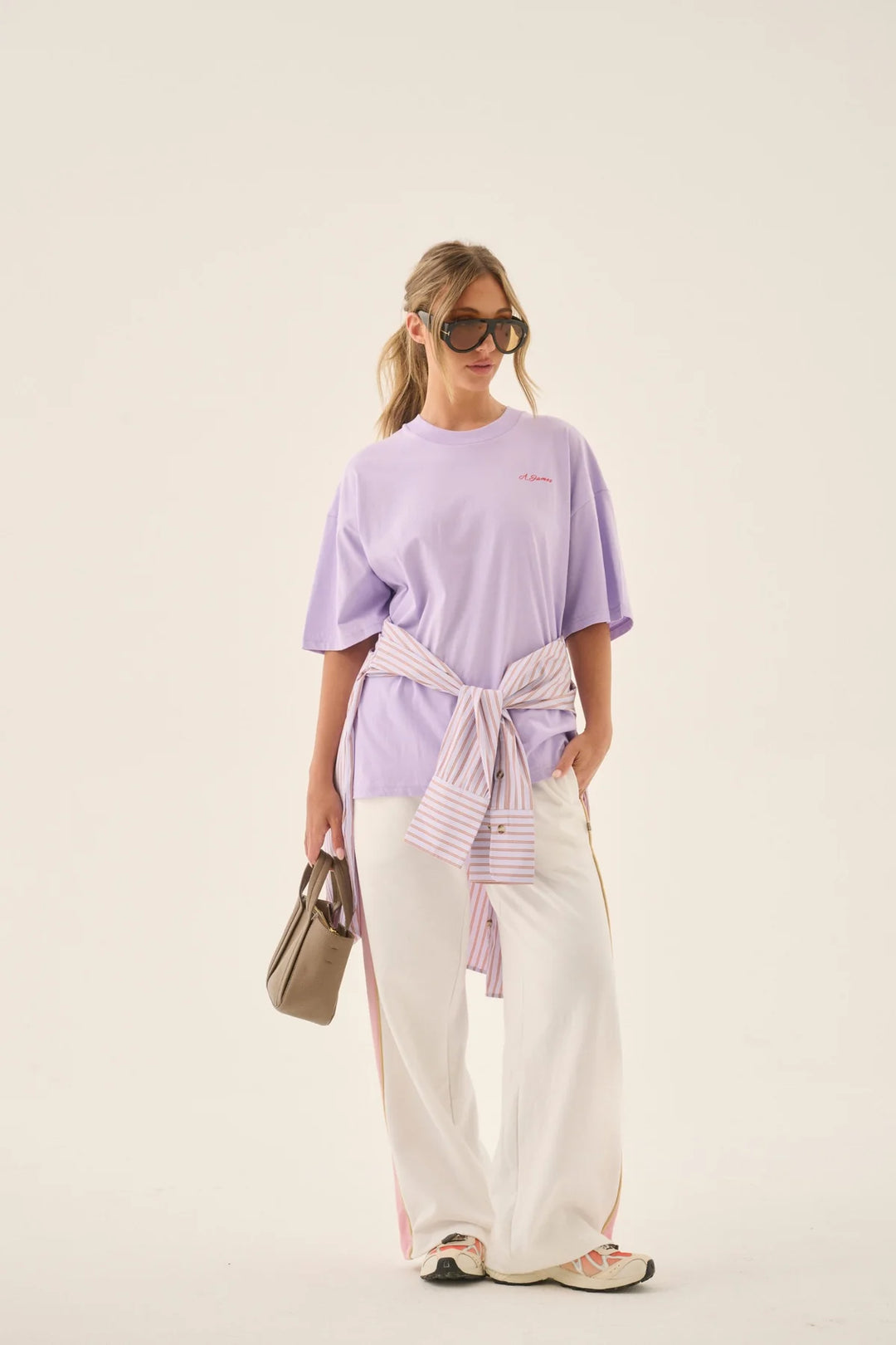 ARAMINTA JAMES Womens Palmera Sun Tee in Lavender