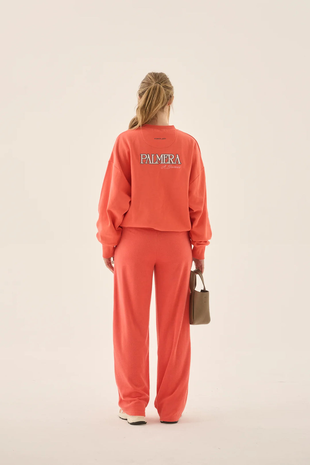 ARAMINTA JAMES Womens Palmera Terry Trackpant in Soft Coral