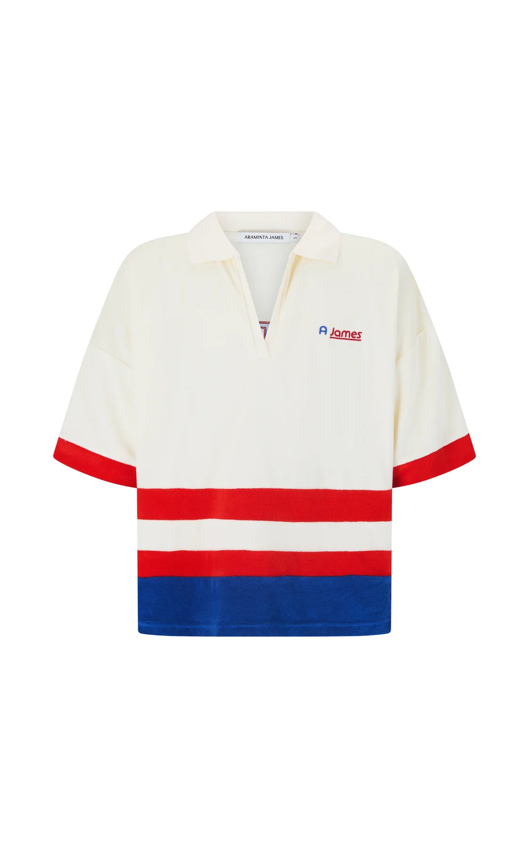 ARAMINTA JAMES Womens Rico Terry Shirt in Coconut, WOMENS TOPS & SHIRTS, ARAMINTA JAMES, Elwood 101