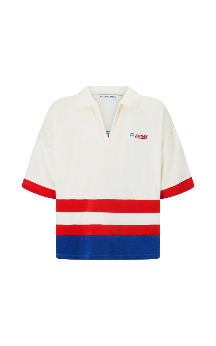 ARAMINTA JAMES Womens Rico Terry Shirt in Coconut, WOMENS TOPS & SHIRTS, ARAMINTA JAMES, Elwood 101