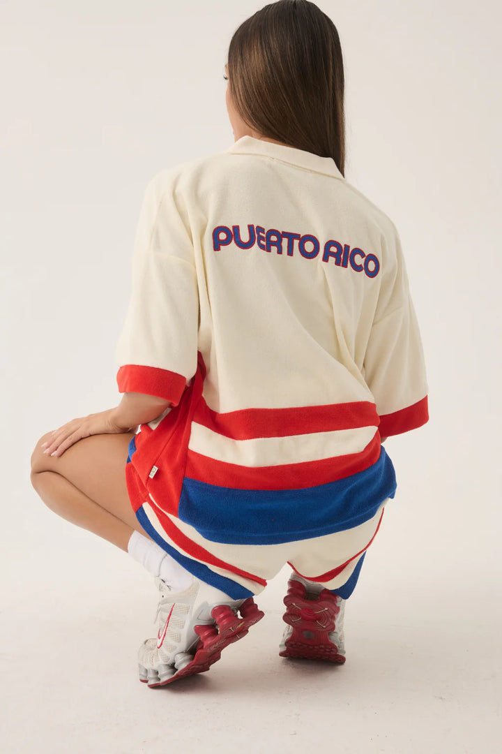 ARAMINTA JAMES Womens Rico Terry Shirt in Coconut, WOMENS TOPS & SHIRTS, ARAMINTA JAMES, Elwood 101