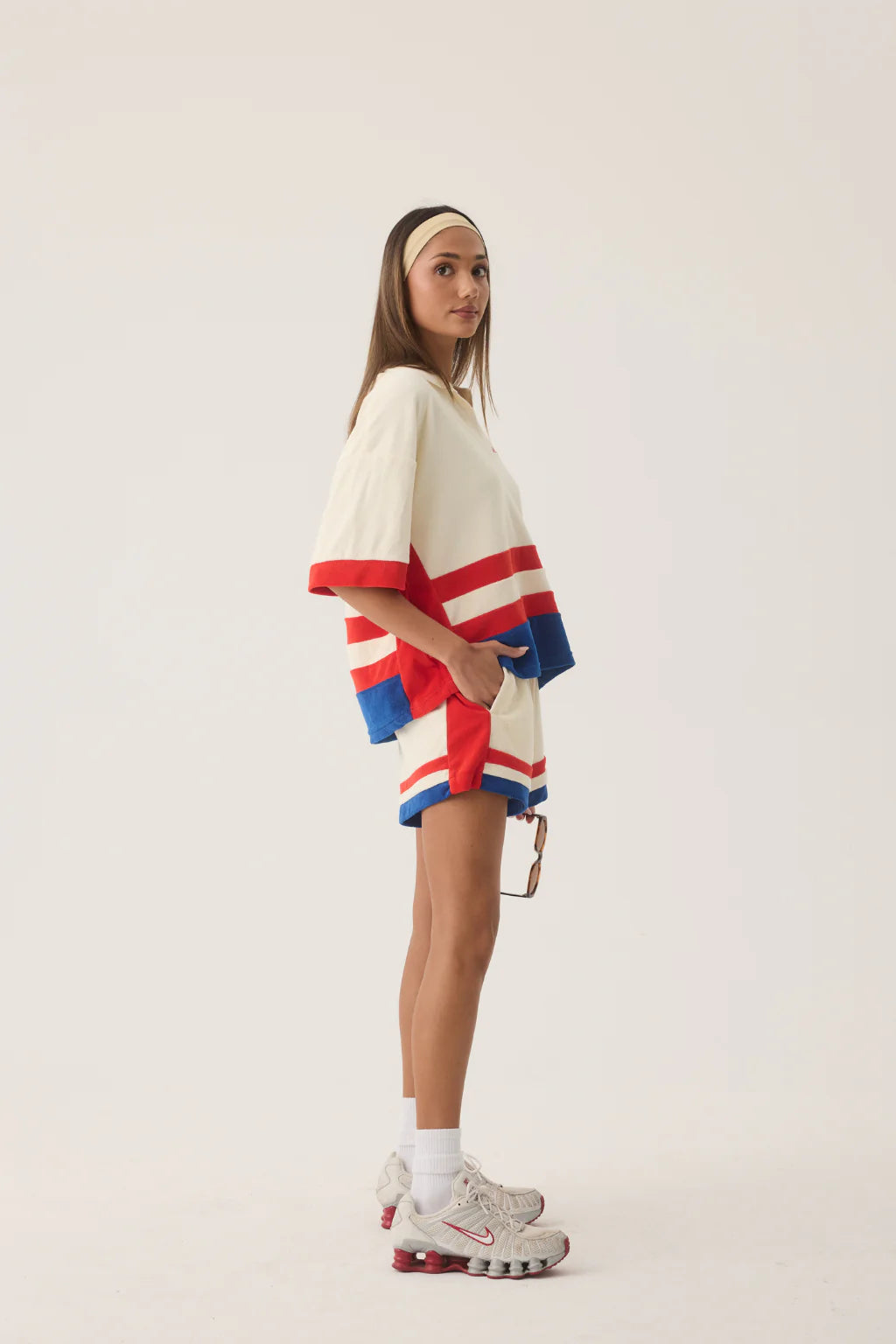 ARAMINTA JAMES Womens Rico Terry Shirt in Coconut, WOMENS TOPS & SHIRTS, ARAMINTA JAMES, Elwood 101