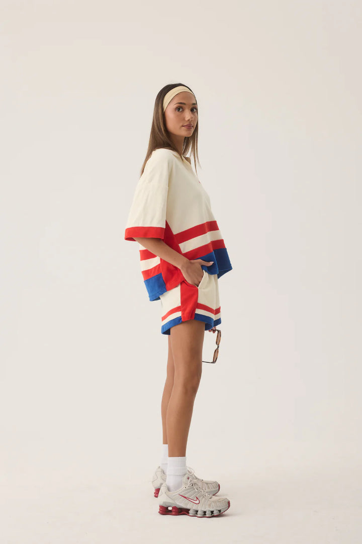 ARAMINTA JAMES Womens Rico Terry Shirt in Coconut, WOMENS TOPS & SHIRTS, ARAMINTA JAMES, Elwood 101