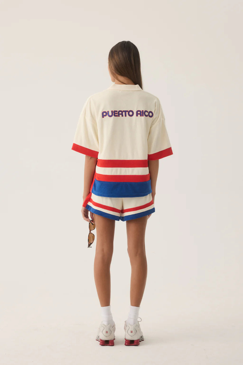 ARAMINTA JAMES Womens Rico Terry Shirt in Coconut, WOMENS TOPS & SHIRTS, ARAMINTA JAMES, Elwood 101