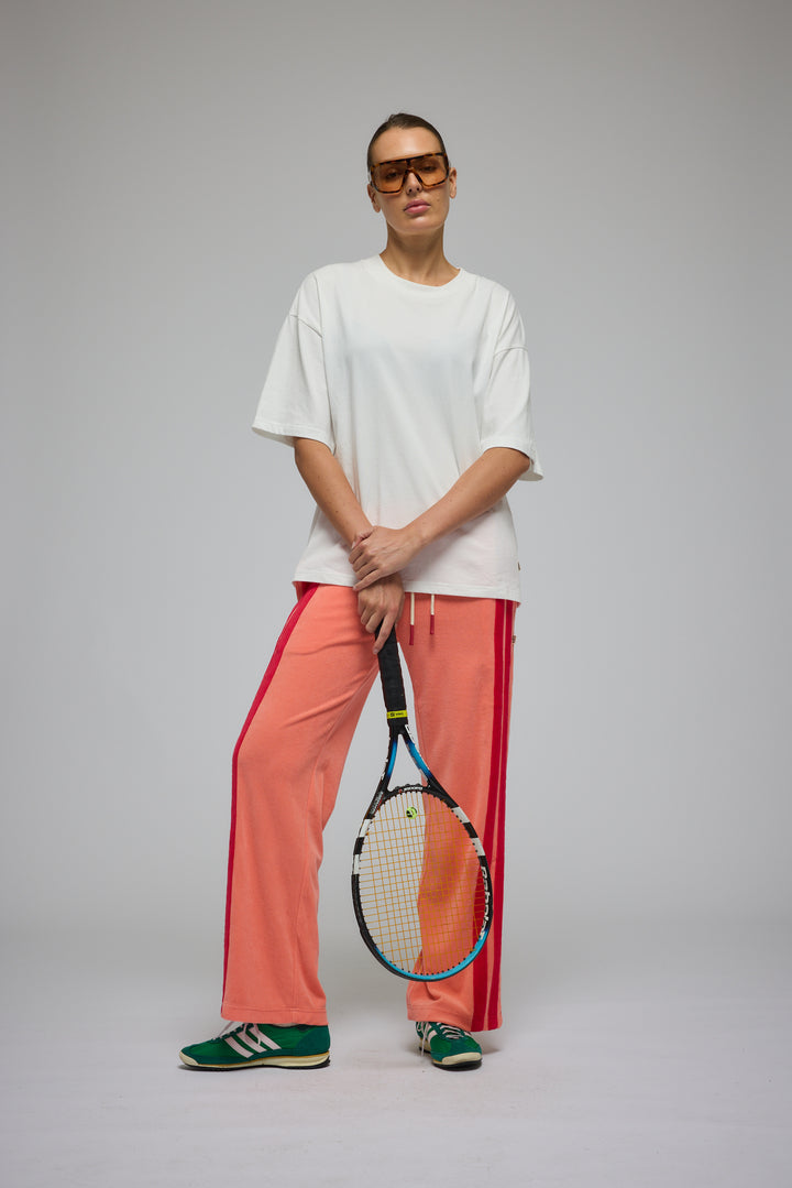 ARAMINTA JAMES Womens Santorini Oversized Tee Warm White