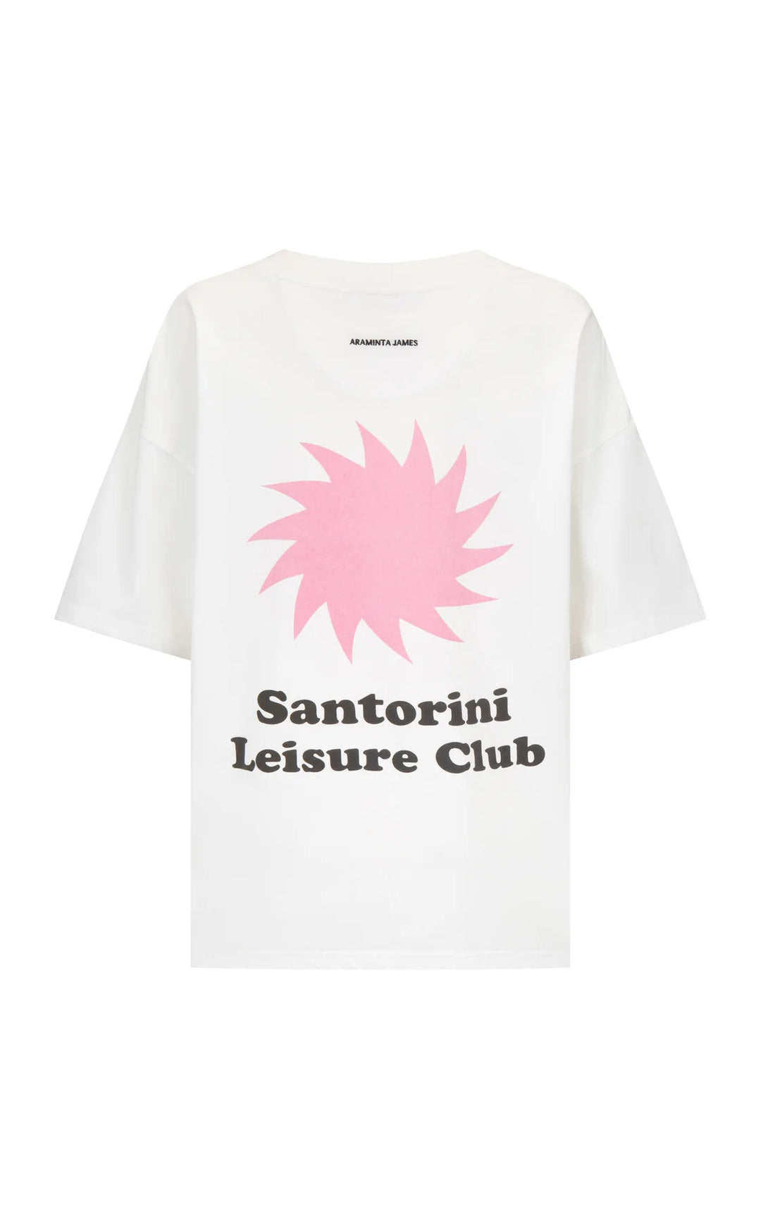 ARAMINTA JAMES Womens Santorini Oversized Tee Warm White