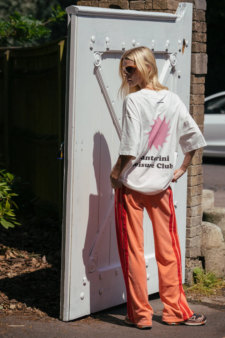 ARAMINTA JAMES Womens Santorini Oversized Tee Warm White