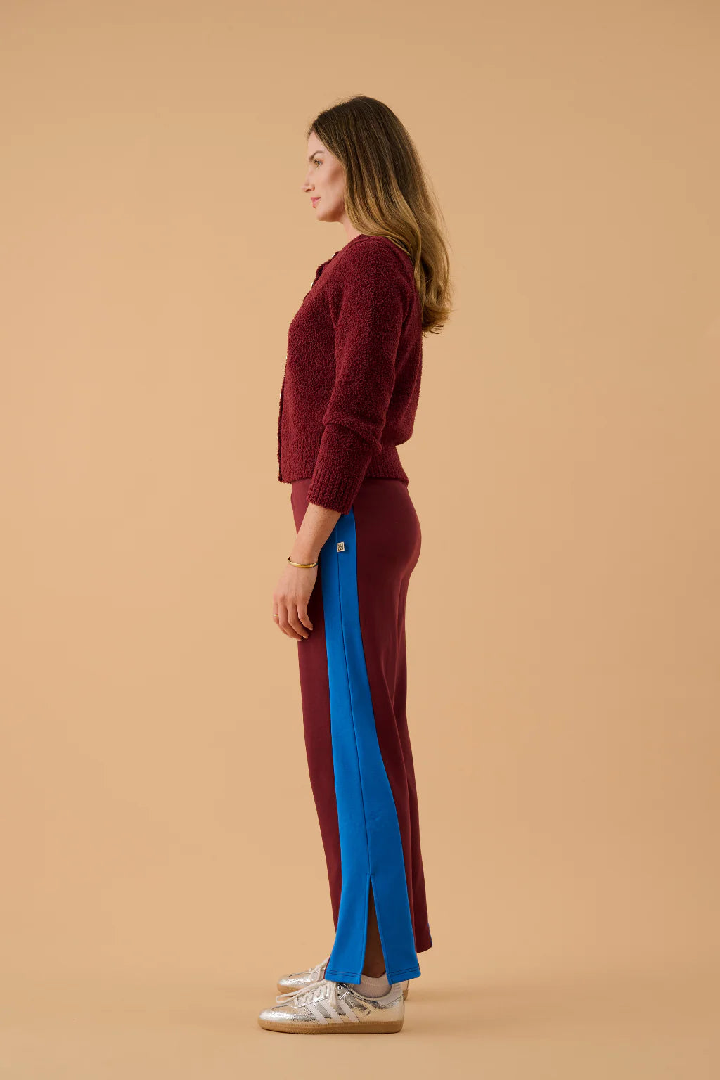 ARAMINTA JAMES Womens Sherpa Cardigan in Chocolate Truffle