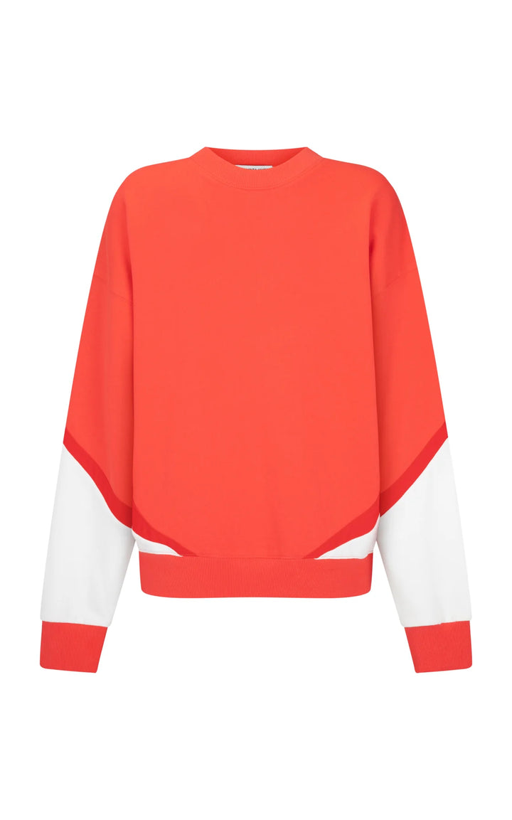ARAMINTA JAMES Womens Splice Sweatshirt Coral, WOMENS KNITS & SWEATERS, ARAMINTA JAMES, Elwood 101