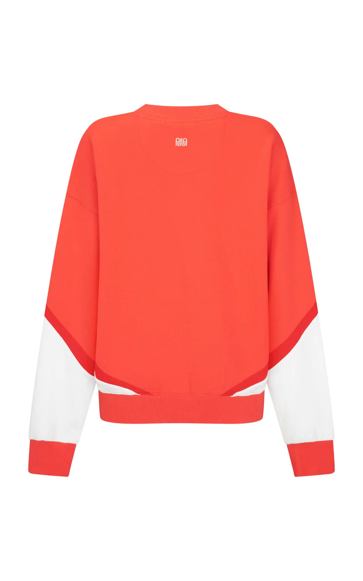 ARAMINTA JAMES Womens Splice Sweatshirt Coral, WOMENS KNITS & SWEATERS, ARAMINTA JAMES, Elwood 101
