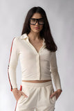 ARAMINTA JAMES Womens Sportif Cardigan - Coconut, WOMENS TOPS & SHIRTS, ARAMINTA JAMES, Elwood 101