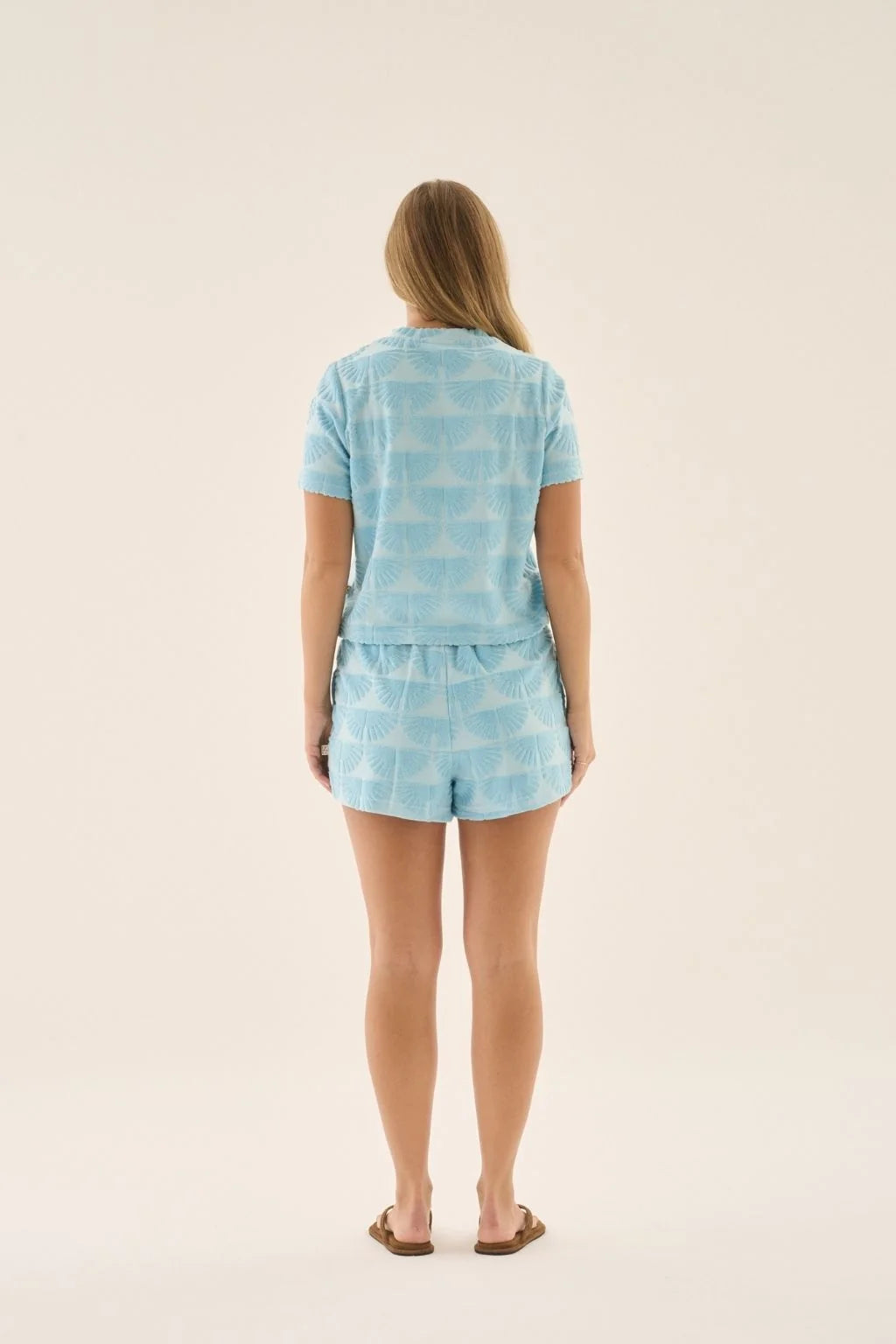 ARAMINTA JAMES Womens Sunnyside Terry Short in Sky Blue, WOMENS SHORTS, ARAMINTA JAMES, Elwood 101