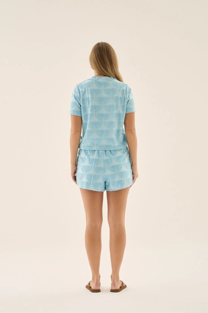 ARAMINTA JAMES Womens Sunnyside Terry Short in Sky Blue, WOMENS SHORTS, ARAMINTA JAMES, Elwood 101