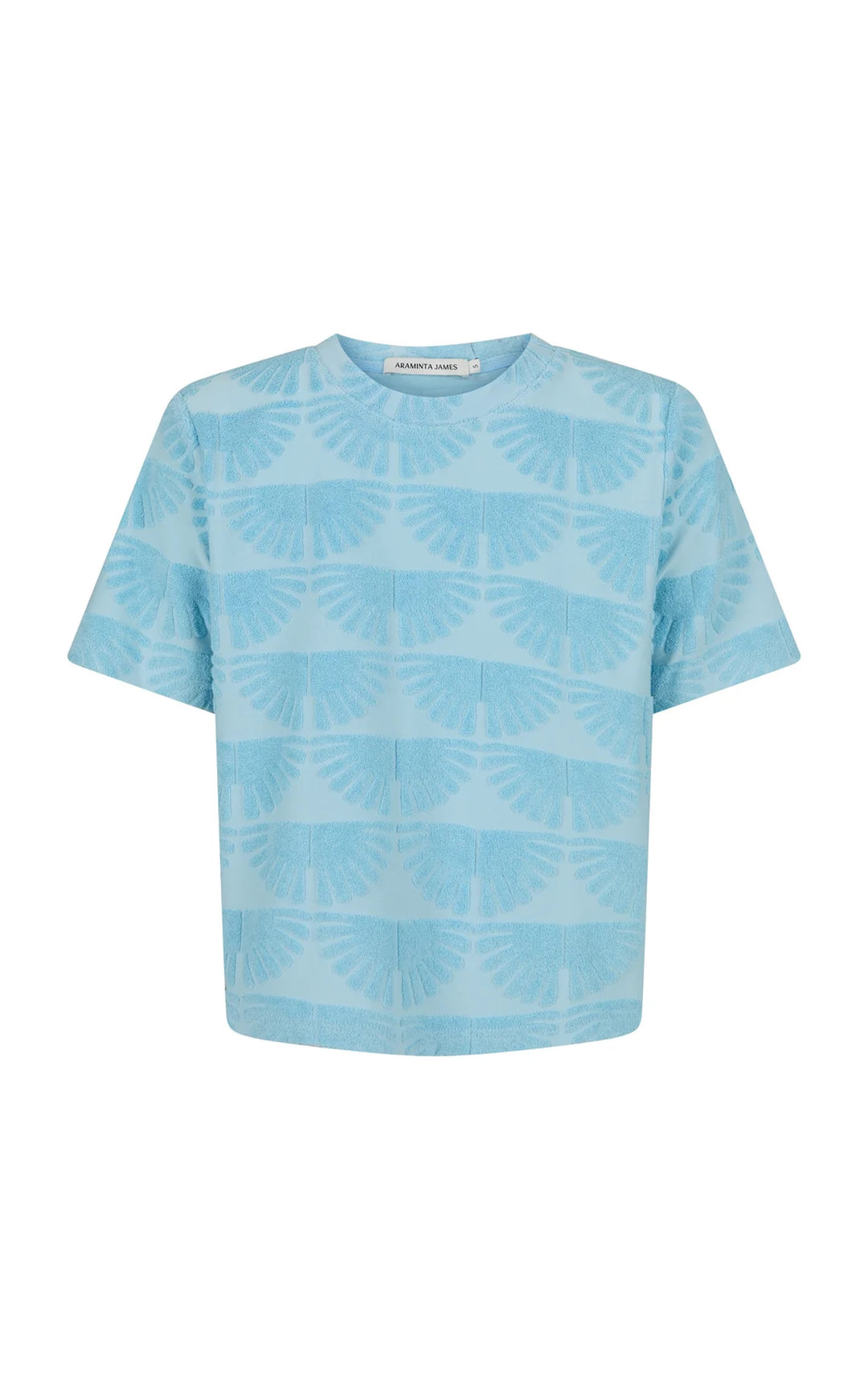 ARAMINTA JAMES Womens Sunnyside Terry Tee in Sky Blue, WOMENS TEES & TANKS, ARAMINTA JAMES, Elwood 101