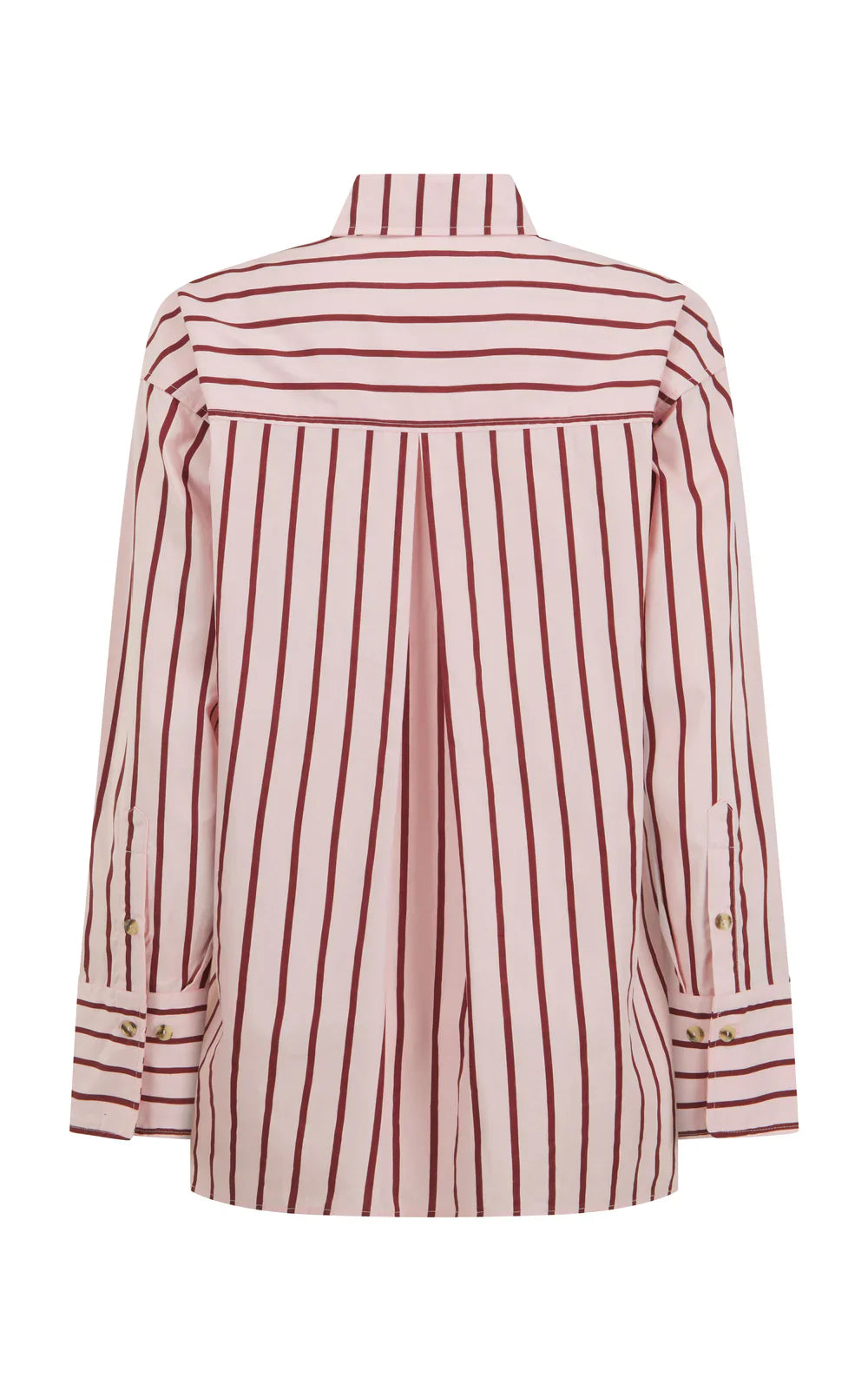ARAMINTA JAMES Womens AJ Crest Palermo Stripe Shirt in Ballet Pink