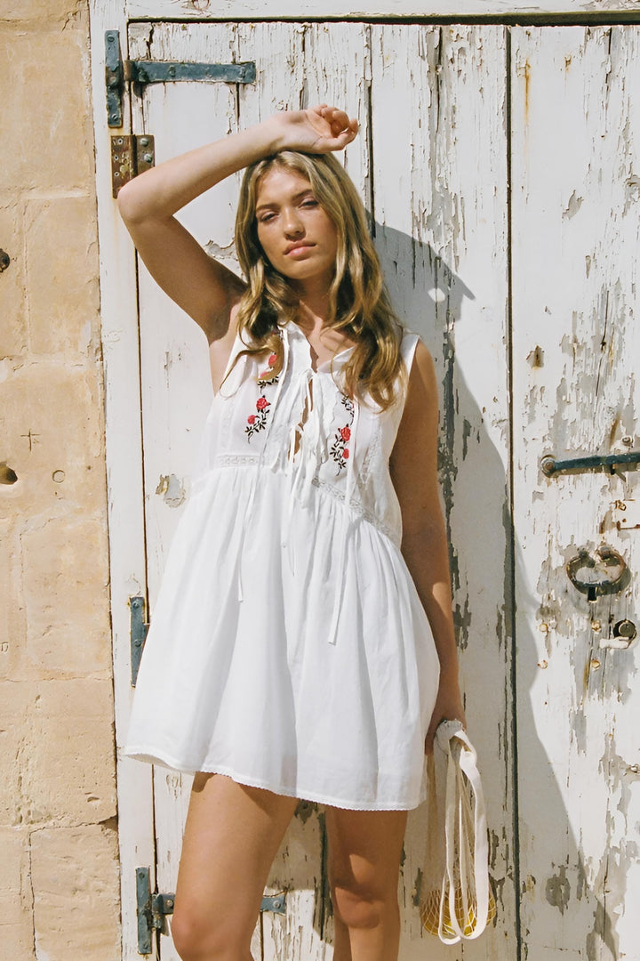 AUGUSTE THE LABEL Womens Bellamy Mini Dress in White