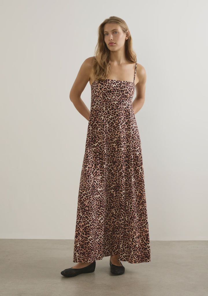 AUGUSTE THE LABEL Womens Ilse Maxi Dress in Leopard Print