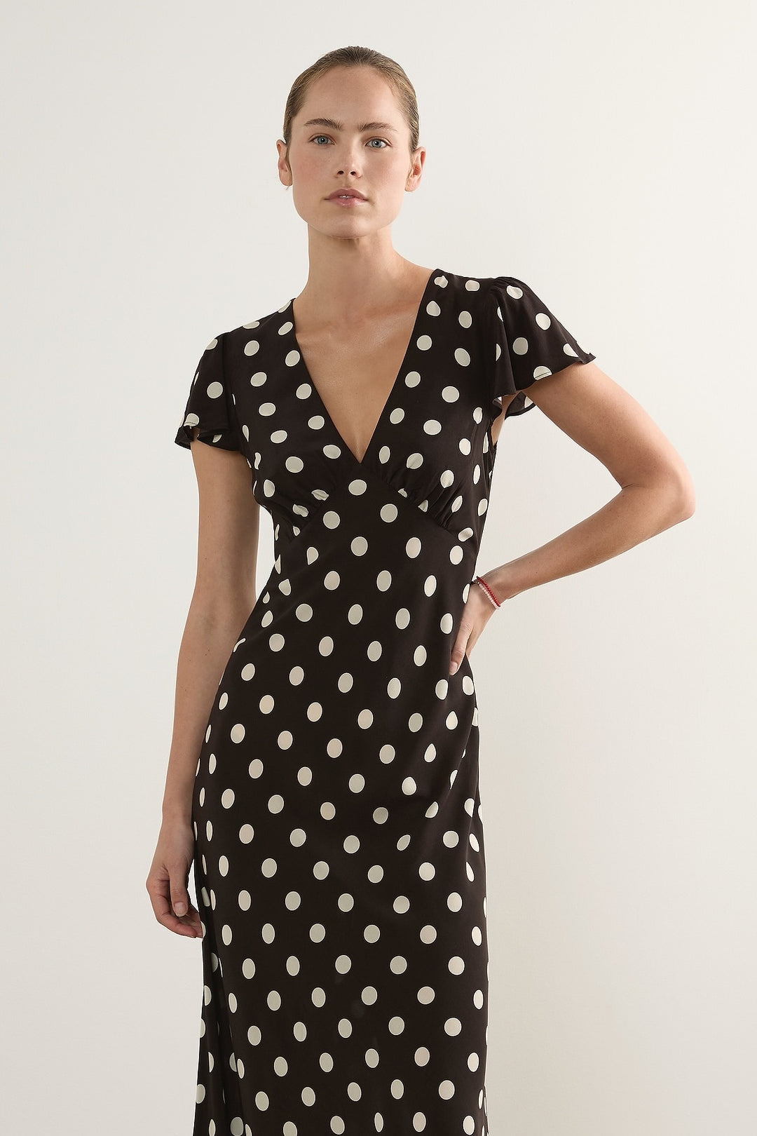 AUGUSTE THE LABEL Womens Marena Midi Dress in Black, WOMENS DRESSES, AUGUSTE THE LABEL, Elwood 101