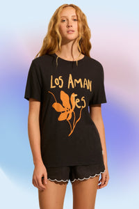 AUGUSTE THE LABEL Womens Spanish Lovers Classic Tee - Washed Black, WOMENS TEES & TANKS, AUGUSTE THE LABEL, Elwood 101